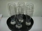 4 høje ølglas