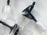 Luminarc, hvidvin på sort fod m swirl, 9 stk samlet - 4