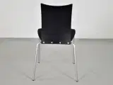 Randers radius konferencestol med sort ryg og nyt sort polster - 3