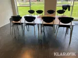 Kantineborde med stole Radius møbler Kantine 4 styk - 4