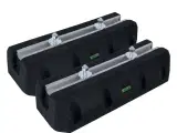 Monoblock montageblok med skinne - 600mm - 2 stk.