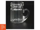 Retro Glas sennepskrukke  med låg (str. 8 cm) - 2