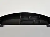 Hæve-/sænkebord med hvid plade, med mavebue og penneskuffe - 2
