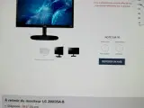 LG 20 skærm m VGA til HDMI + lyd adapt. lidt brugt - 5