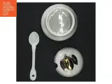 Porcelænssukkerskål med løgformet låg og ske - 5