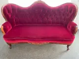 Velour 2 persons sofa - meget velholdt