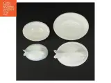 2 stk. Høns i kurv Opaline mælkeglas sæt (str. 14 x 11 x 11 cm og 10 x 7 komma 5 x 9 cm) - 3