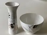 Vase og skål