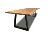 Plankebord eg 2 planker - naturkant 270 x 95-100 cm - 3