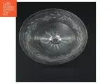 Dekorativ glasskål på fod (str. Ø. 18,5 cm. længde. 14,5 cm) - 2