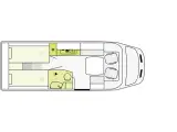 2026 - Etrusco   Lækker Autocamper med automatgear og face to face siddegruppe fra Hinshøj Caravan. - 2
