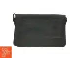 Sort læder clutch taske fra Belsac (str. 28x19 cm) - 2