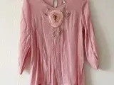 Flot rosa rosettebluse str S