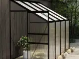 Drivhus 5,24 m² aluminium antracitgrå