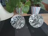 Flotte fyrfadsstager i klar glas