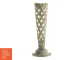 Dekorativ vase i glas og metal (str. 24 cm) - 3