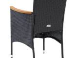 vidaXL havestole 4 stk. polyrattan sort
