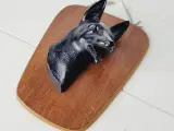 ⭐️- Vintage Relief med Schæferhund Hoved – Retro  - 3