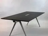 randers+radius grip basic mødebord, 240x108 cm, stel i glasblæst aluminium