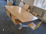 Konferencebord/spisebord m 8 stole