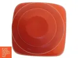 Rød porcelæn beholder med låg (str. 15x9x9 cm) - 4