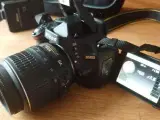 Nikon D5100 16mp, 8 gb ram, flipskærm og 18-55mm o