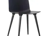 B2B Engros -  TAC stol med plastsæde (mat) - Sort-sort