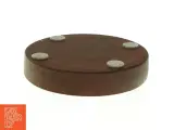 Keramik skål med blå glasur (str. 16 cm i diameter. 3 cm) - 3