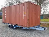 Vlemmix containertrailer 20 fod 3500 kg - 2 aksler - 2