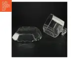 Osteklokke af glas med låg - 3