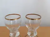 Gisselfeld snapseglas fra Holmegaard Glasværk 