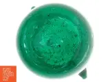 Grøn glasvase med hank (str. 12 x 9 cm) - 4