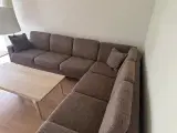 Hjørnesofa med sofabord - 5