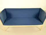 Sofa fra kvist i bøg med blåt polster - 5