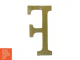 F guld skilte bogstav med Ophæng til dekoration (str. 30 x 14 x 2 cm) - 2