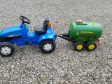 Pedal traktor med vogn Rolly toys