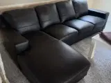 Chaiselong lædersofa 