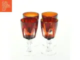 Rødvinsglas i farvet glas (str. H. 8,5 cm ø. 4,5 cm) - 2