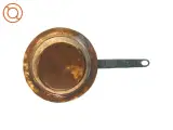 Antik kobber kasserolle gryde (str. 20 x 35 x 10 cm) - 2