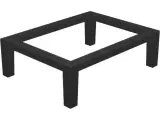 B2B Engros -  KONCEPT modulsofaunderstel 80cm - Sort