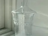 Karafel af klart glas m sirlige slibninger - 4
