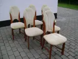 Teak stole med Høj ryg 