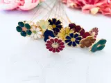 Vintage emalje blomster 