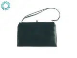 Vintage læder Håndtaske med klikåbning (str. 27 x 17 cm) - 2