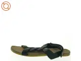 Sorte flade sandaler (str. 36) - 2