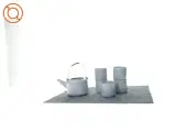 Thekande plus 5 kopper fra Hübsch (str. 18 cm )