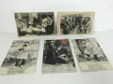 5 stk. vintage franske postkort