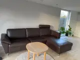 Sofa Hjort Knudsen med chaiselong m/ el funktion