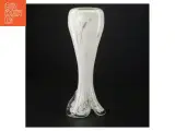 Mundblæst Marmoreret Glasvase med luftbobler (str. 27 x 9 komma 5 cm) - 4