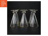 Vintageglas med guldkant (str. 16 x 9 cm) - 2